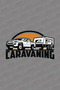 Caravaning 40×23 cm Sticker Caravan Sticker Coating Sun Background - 2
