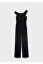 Long Jumpsuit with Asymmetrical Neckline - 3
