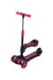 3 Wheel Led Lighted Kids Combo Scooter with Seat, Foldable Height Adjustment - 2
