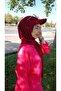 Ready-made Shawl with Hat and Bonnet. Pool Sea Bonnet Shawl that can be used over a Hijab. - 7
