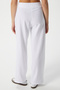 Women's Lana Linen Cotton White Palazzo Pants - 3