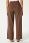 Women's Lana Linen Cotton Brown Palazzo Pants - 4