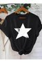 Shining Star Season Product Stylish Modern Design Printed Women's Unisex Oversize Crew Neck T-Shirt - 3