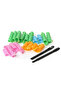 Magic Leverag Professional Hair Curl Former Set Pink/Green/Orange - 4