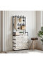 5-Tier Coat Rack and Shoe Storage for Entryway, Living Room - 4