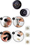 4-Piece Black Pepper Salt Mill Grinder with Ceramic Blades Grinder Black Pepper Pepper Shaker Spice Set - 4