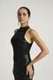 Halter yaka payet elbise - 4