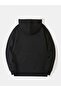 Los Angeles 1993 Printed Unisex Oversize Black Hooded Kangaroo Pocket Sweatshirt - 2