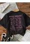 Unisex Stay Sweet Printed Oversize Crew Neck T-Shirt - 3