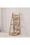 FFD 3-Tier Wooden Ladder Plant Stand – Foldable Indoor Shelf for Flowers, Books & Decor