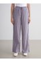Shining Store's Glittering Choices Textured Wide-Leg Women's Pants with Waistband - 3