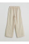 Lcwaikiki Classic Elastic Waist Striped Women's Pleated Pants (S5) - 6