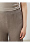 Elastic Waist Textured Women's Trousers - 4