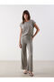 Lcw Comfort Elastic Waist Textured Women's Trousers (S5)