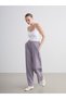 Shining Store's Glittering Choices Textured Wide-Leg Women's Pants with Waistband - 2