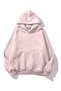 Unisex Basic Sweatshirt Hoodie Pink