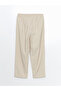 Carrot Cut Women's Trousers with Elastic Waist - 8