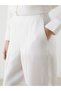 New Season Elastic Waist Plain Linen Women's Trousers - S5Me34Z8 - 5