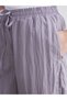 Shining Store's Glittering Choices Textured Wide-Leg Women's Pants with Waistband - 4