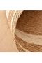 FFD 120x120cm Jute Rug Carpet Floor Mat Round Shape with White Line Jute Carpet Hand Woven Jute Mat - 7