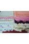 Hand Made Needle Embroidered Prayer Cover Dowry Mevlüt Head Scarf Crepe Fabric - 6