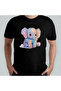 Cute Elephant - Elephant Unisex 100% Cotton Crew Neck T-Shirt Model 3