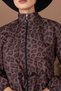 Leopard Pattern Bonnet and Bag Gift Gathered Waist Hijab Swimsuit Set - 6