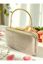 Gold Gold Gold Color Laser Snake Pattern Evening Dress Bag Night Wedding Wedding Engagement Graduation Portfolio - 2