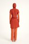 Orange Full Covered Hijab Swimsuit with Belt Detail, 4 Piece Set M2523-2 - 6