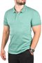Green Large Size Polo Collar T-Shirt Breathable Cotton Fabric Oversized Men's T-Shirt 2504349