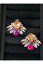 Moire Shiny Stone Trend Design Earrings Evening Dress Earrings - 2