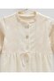 100% Cotton Baby Girl Jumpsuit with Front Buttons and Booties – 0-6 Months - 2