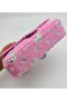 Angel Bag Accessory Sequin Pink Denim Fabric, Denim Bag with Chain - 2