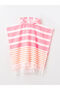 Pink Tasseled Girl's Poncho Beach Towel