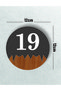 Round Metal Composite - Wooden Apartment Site -Apartment Hotel Office Door Number - Door No: 19 Nineteen - 4