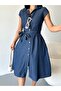 Women's Slim Denim Dress Dark Blue 3500 - 4