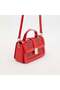 Red Crocodile Leather Women's Patent Leather Handbag