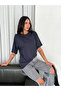 Women's Crew Neck Short Sleeve Modal Blend Fabric T-Shirt - 2