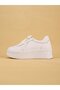 Skaya High-Sole Stylish and Comfortable Daily Women's Thick Sole White Sneaker - 4