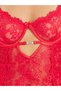 FLORAL LACE BABYDOLL WITH RHINESTONE DETAIL & BRIEFS - 2
