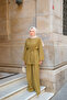 Women's Stone Detailed Double Suit Oil Green - 5