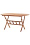 Folding Garden Table 135x85x75 cm Solid Acacia Wood - 4