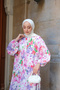 Women's Figure Pattern Dress Fuchsia - 8