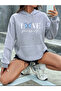 Love Yourself Detailed Hooded Sweatshirt