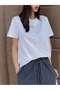 Unisex Black Oversize T-Shirt "Heart" Printed Comfortable Casual T-Shirt - 2