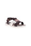 Criss Cross Strap Velvet Wedge Heel Sandals
