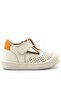 Shaun Genuine Leather Beige Orange Velcro Anatomical Baby Sandals - 3