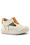 Shaun Genuine Leather Beige Orange Velcro Anatomical Baby Sandals - 2