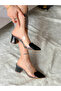Love Black Patent Leather Transparent Detail 5 cm Heel Slippers - 6