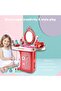 Lightweight Pretend Beauty Dresser Vanity Makeup Play Set for Kids, Cognitive Skill Booster - 4